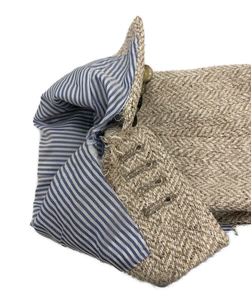 Altea（アルテア）altea (アルテア) ツイードジャケット ベージュ サイズ:44の古着・服飾アイテム