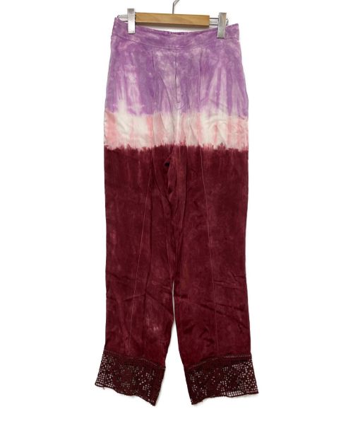 TOGA ARCHIVES（トーガアーカイブス）TOGA ARCHIVES (トーガアーカイブス) インナータイダイパンツ ダークレッド サイズ:ｘｓ/34の古着・服飾アイテム