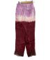 TOGA ARCHIVES (トーガアーカイブス) インナータイダイパンツ ダークレッド サイズ:ｘｓ/34：5000円