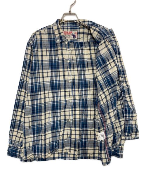 SUGAR CANE（シュガーケーン）SUGAR CANE (シュガーケーン) チェックシャツ ネイビー サイズ:SIZE Sの古着・服飾アイテム