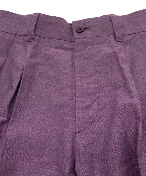 ISSEY MIYAKE（イッセイミヤケ）ISSEY MIYAKE (イッセイミヤケ) タックパンツ バイオレット サイズ:FREEの古着・服飾アイテム