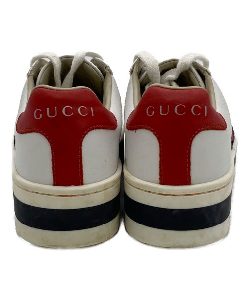 GUCCI（グッチ）GUCCI (グッチ) ローカットスニーカー ホワイト サイズ:27の古着・服飾アイテム