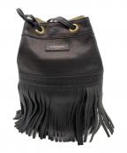 J&M DAVIDSONジェイ＆エム デヴィッドソン）の古着「巾着ショルダーバッグ」｜ブラック