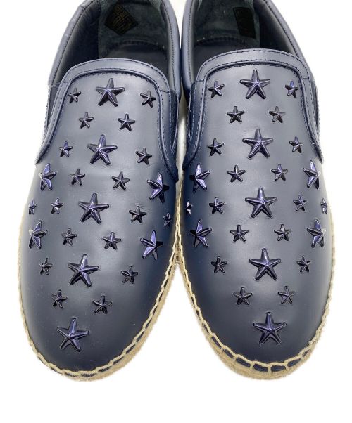 JIMMY CHOO（ジミーチュウ）JIMMY CHOO (ジミーチュウ) エスパドリーユ ネイビー サイズ:40の古着・服飾アイテム