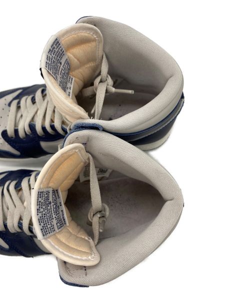 NIKE（ナイキ）NIKE (ナイキ) ハイカットスニーカー グレー×ネイビー サイズ:9（1/2）の古着・服飾アイテム