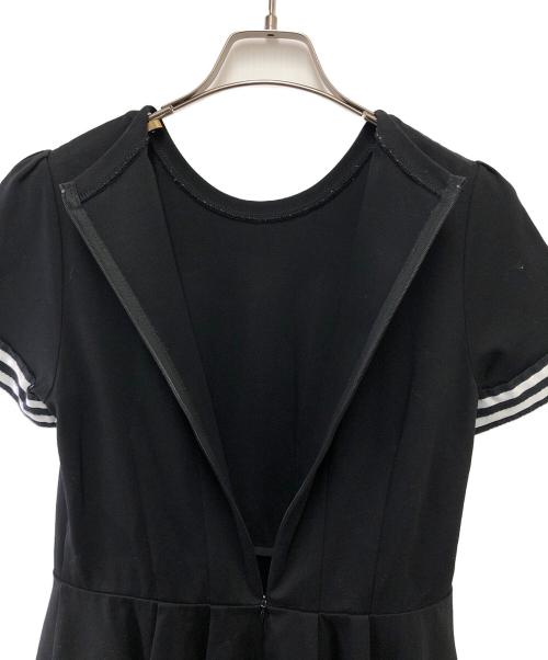 BORDERS at BALCONY（ボーダーズアットバルコニー）BORDERS at BALCONY (ボーダーズアットバルコニー) ボーダー切替カットソー ブラック サイズ:Mの古着・服飾アイテム