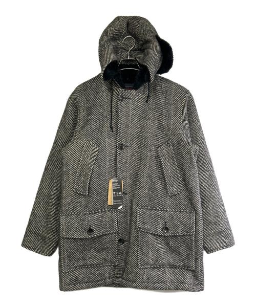 GANGSTERVILLE（ギャングスタービル）GANGSTERVILLE (ギャングスタービル) ヘリンボーンコート グレー サイズ:SIZE L 未使用品の古着・服飾アイテム
