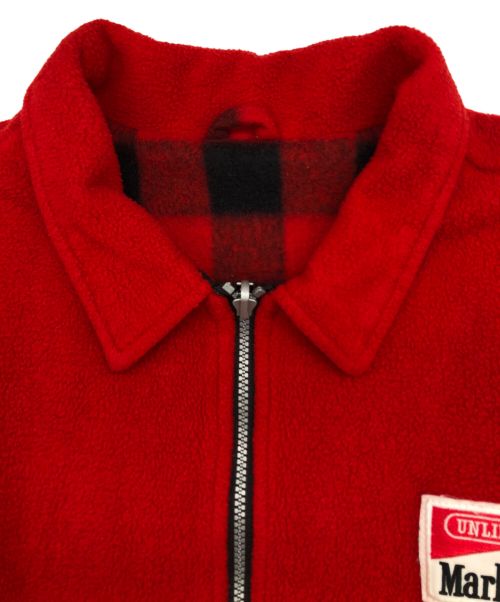 marlboro（マルボロ）marlboro (マルボロ) フリースジャケット レッド サイズ:SIZE XLの古着・服飾アイテム