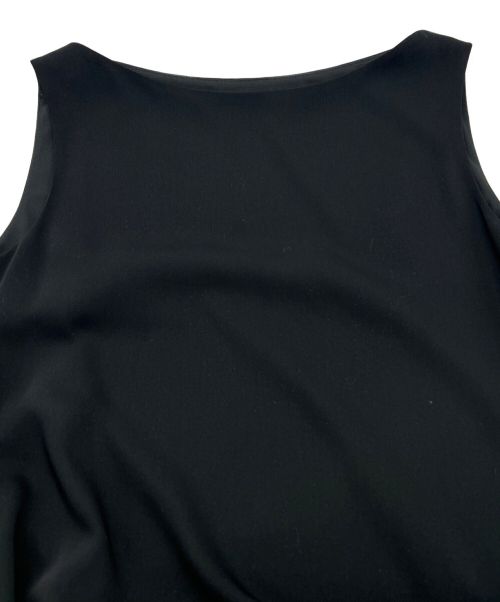 FOXEY NEWYORK（フォクシーニューヨーク）FOXEY NEWYORK (フォクシーニューヨーク) ノースリーブワンピース ブラック サイズ:40の古着・服飾アイテム