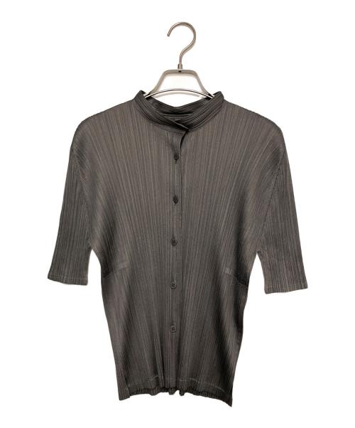 PLEATS PLEASE（プリーツプリーズ）PLEATS PLEASE (プリーツプリーズ) プリーツブラウス グレー サイズ:Sの古着・服飾アイテム
