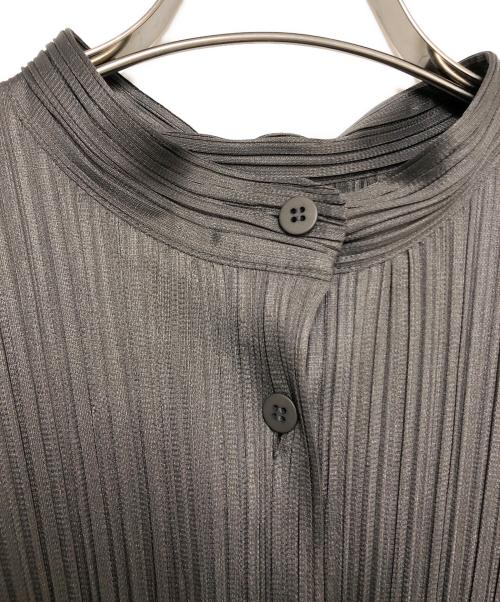 PLEATS PLEASE（プリーツプリーズ）PLEATS PLEASE (プリーツプリーズ) プリーツブラウス グレー サイズ:Sの古着・服飾アイテム
