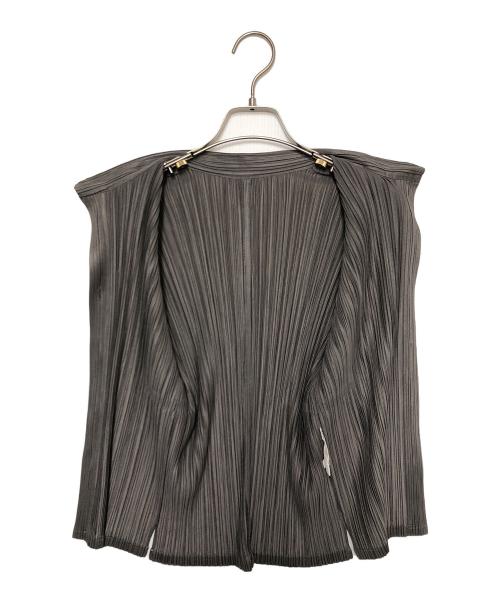 PLEATS PLEASE（プリーツプリーズ）PLEATS PLEASE (プリーツプリーズ) プリーツブラウス グレー サイズ:Sの古着・服飾アイテム