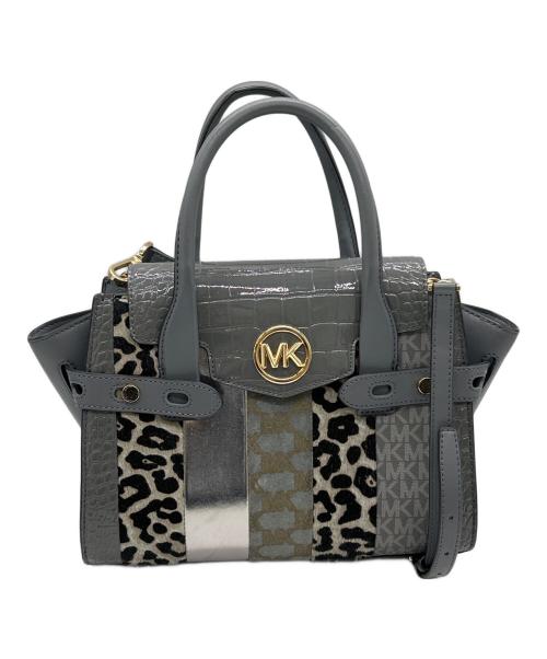 MICHAEL KORS（マイケル・コース）MICHAEL KORS (マイケルコース) 2WAYショルダーバッグ グレーの古着・服飾アイテム