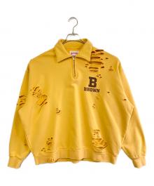 Spick and Span（スピック＆スパン）の古着「ハーフジップスウェット」｜オレンジ