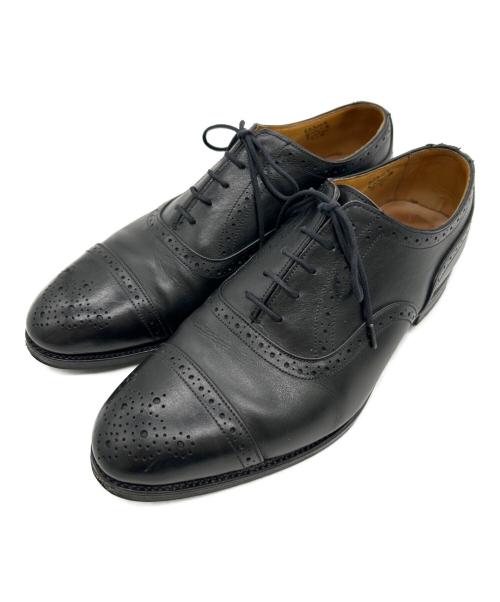 Tricker's（トリッカーズ）Tricker's (トリッカーズ) セミブローグシューズ ブラック サイズ:size 7の古着・服飾アイテム