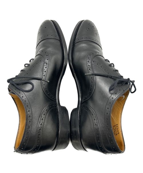 Tricker's（トリッカーズ）Tricker's (トリッカーズ) セミブローグシューズ ブラック サイズ:size 7の古着・服飾アイテム