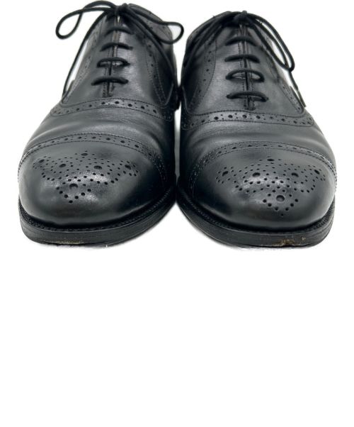 Tricker's（トリッカーズ）Tricker's (トリッカーズ) セミブローグシューズ ブラック サイズ:size 7の古着・服飾アイテム