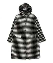 MACKINTOSH PHILOSOPHY（マッキントッシュ フィロソフィー）の古着「ウールフーデッドコート」｜グレー×ホワイト