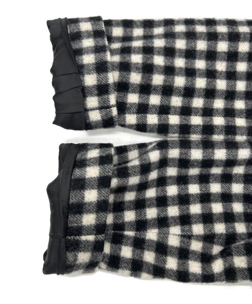 MACKINTOSH PHILOSOPHY（マッキントッシュ フィロソフィー）MACKINTOSH PHILOSOPHY (マッキントッシュフィロソフィー) ウールフーデッドコート グレー×ホワイト サイズ:SIZE Sの古着・服飾アイテム