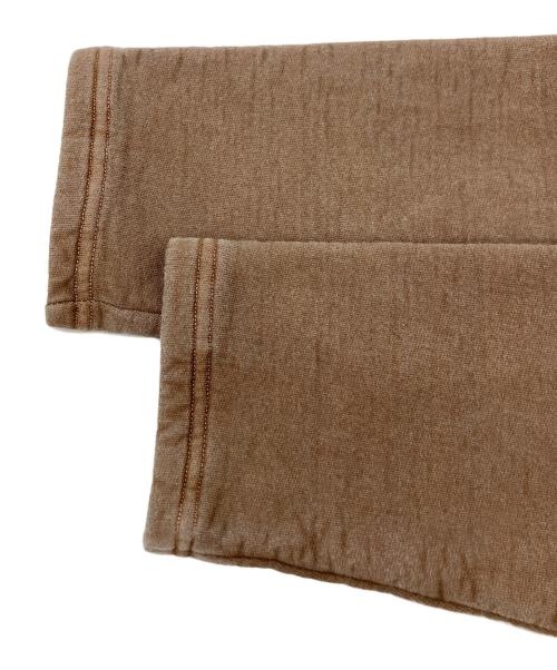 good on（グッドオン）good on (グッドオン) ピグメント加工クルーネックスウェットカーディガン ブラウン サイズ:Mの古着・服飾アイテム