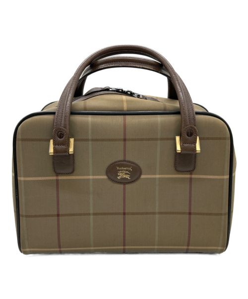 Burberry's（バーバリーズ）Burberry's (バーバリーズ) ミニボストンバッグ ベージュの古着・服飾アイテム