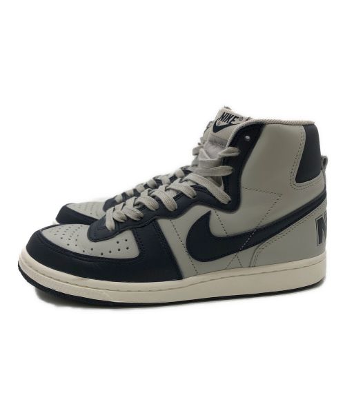 NIKE（ナイキ）NIKE (ナイキ) ハイカットスニーカー グレー×ネイビー サイズ:25.5cmの古着・服飾アイテム