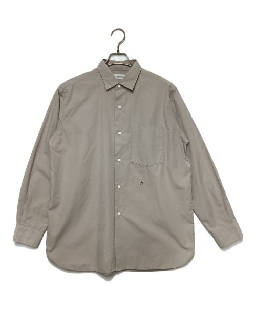 nanamica（ナナミカ）nanamica (ナナミカ) レギュラーカラーウィンドウシャツ ベージュ サイズ:SIZE XSの古着・服飾アイテム