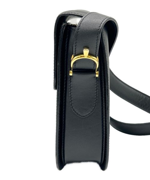 CELINE（セリーヌ）CELINE (セリーヌ) ホースキャリッジ レザー ブラックの古着・服飾アイテム