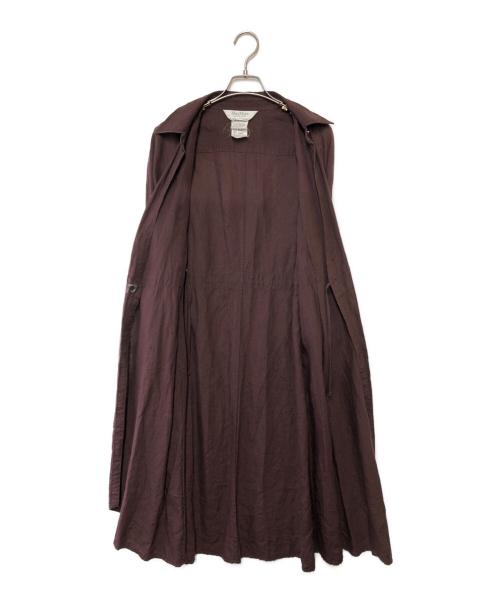 MaxMara（マックスマーラ）MaxMara (マックスマーラ) リネンラップワンピース ブラウン サイズ:Lの古着・服飾アイテム