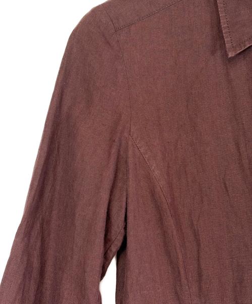 MaxMara（マックスマーラ）MaxMara (マックスマーラ) リネンラップワンピース ブラウン サイズ:Lの古着・服飾アイテム