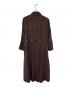 MaxMara (マックスマーラ) リネンラップワンピース ブラウン サイズ:L：3000円