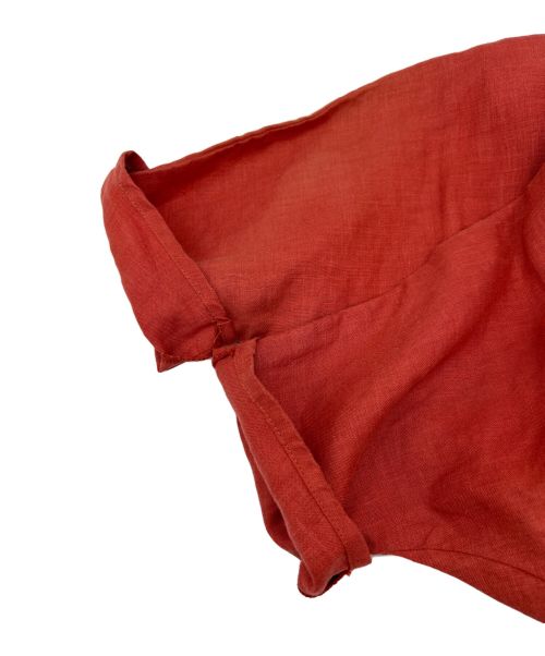 TSURU by MARIKO OIKAWA（ツルバイマリコオイカワ）TSURU by MARIKO OIKAWA (ツルバイマリコオイカワ) カシュクールリネンワンピース レッド サイズ:SIZE Freeの古着・服飾アイテム