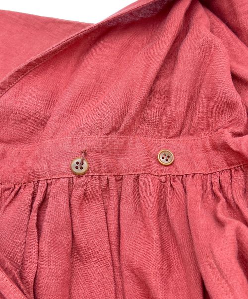 TSURU by MARIKO OIKAWA（ツルバイマリコオイカワ）TSURU by MARIKO OIKAWA (ツルバイマリコオイカワ) カシュクールリネンワンピース レッド サイズ:SIZE Freeの古着・服飾アイテム