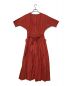 TSURU by MARIKO OIKAWA（ツルバイマリコオイカワ）の古着「カシュクールリネンワンピース」｜レッド