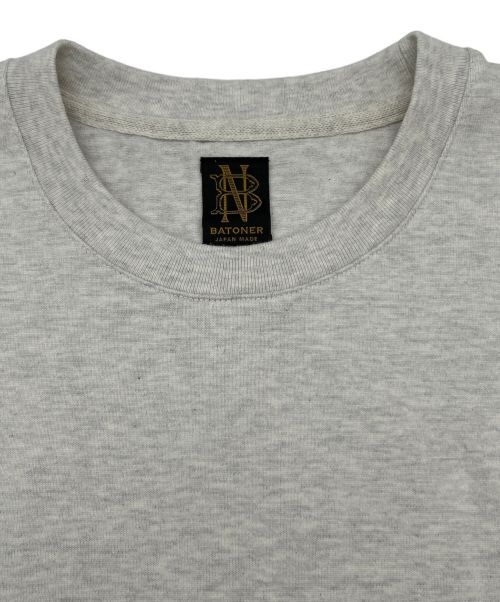 BATONER（バトナ―）BATONER (バトナ―) STANDING KNIT CREW NECK T-SHIRT アイボリー サイズ:SIZE　2の古着・服飾アイテム
