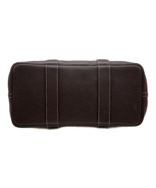 HERMES（エルメス）HERMES (エルメス) ガーデンパーティーPM アイボリー×ブラウンの古着・服飾アイテム