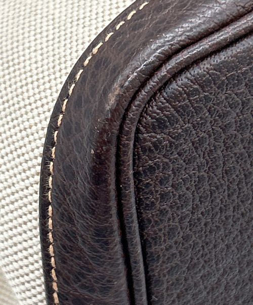 HERMES（エルメス）HERMES (エルメス) ガーデンパーティーPM アイボリー×ブラウンの古着・服飾アイテム