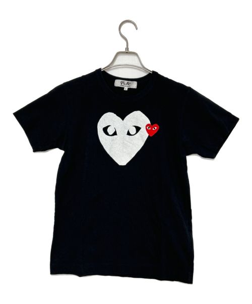 PLAY COMME des GARCONS（プレイコムデギャルソン）PLAY COMME des GARCONS (プレイ コムデギャルソン) ショートスリーブカットソー ブラック サイズ:SIZE Lの古着・服飾アイテム