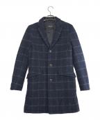 BURBERRY BLACK LABELバーバリーブラックレーベル）の古着「ウールチェスターコート」｜ネイビー