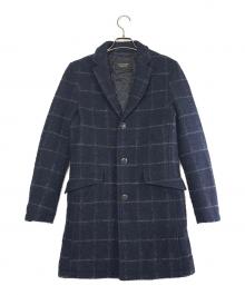 BURBERRY BLACK LABEL（バーバリーブラックレーベル）の古着「ウールチェスターコート」｜ネイビー