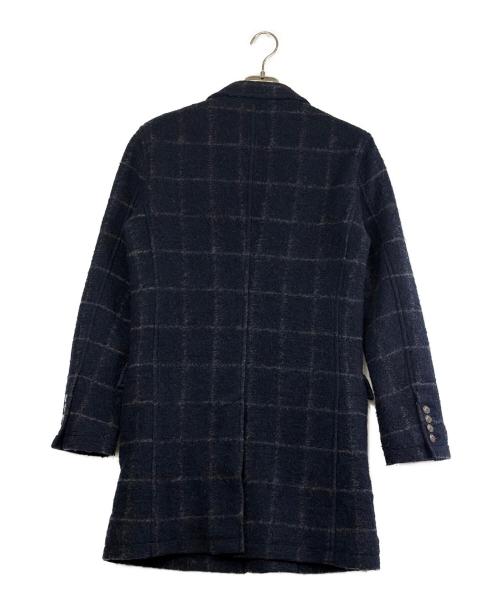 BURBERRY BLACK LABEL（バーバリーブラックレーベル）BURBERRY BLACK LABEL (バーバリーブラックレーベル) ウールチェスターコート ネイビー サイズ:SIZE Mの古着・服飾アイテム