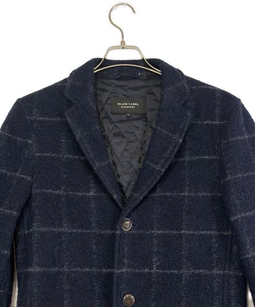 BURBERRY BLACK LABEL（バーバリーブラックレーベル）BURBERRY BLACK LABEL (バーバリーブラックレーベル) ウールチェスターコート ネイビー サイズ:SIZE Mの古着・服飾アイテム