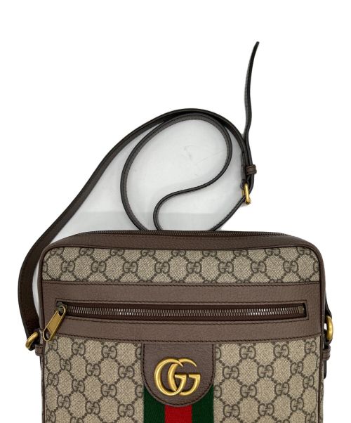 GUCCI（グッチ）GUCCI (グッチ) GGスモールメッセンジャーバッグ ベージュの古着・服飾アイテム