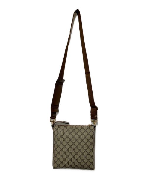 GUCCI（グッチ）GUCCI (グッチ) GGスプリームメッセンジャーバッグ ベージュ×ブラウンの古着・服飾アイテム