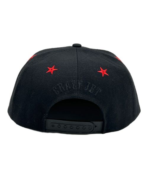 CRAZY JET（クレイジージェット）CRAZY JET (クレイジージェット) キャップ ブラック×レッドの古着・服飾アイテム