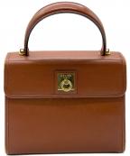 CELINEセリーヌ）の古着「レザーハンドバッグ」｜ブラウン