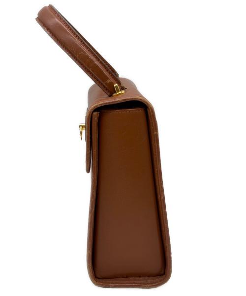 CELINE（セリーヌ）CELINE (セリーヌ) レザーハンドバッグ ブラウンの古着・服飾アイテム