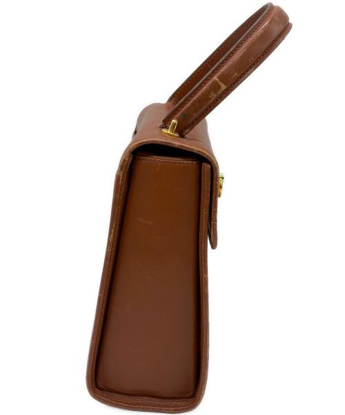 CELINE（セリーヌ）CELINE (セリーヌ) レザーハンドバッグ ブラウンの古着・服飾アイテム