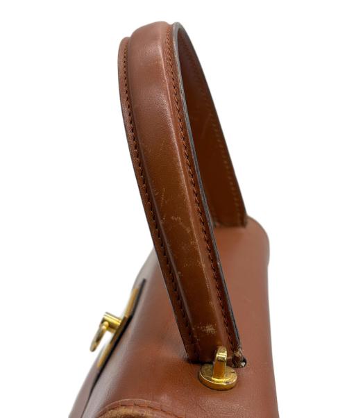 CELINE（セリーヌ）CELINE (セリーヌ) レザーハンドバッグ ブラウンの古着・服飾アイテム