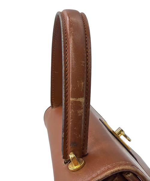 CELINE（セリーヌ）CELINE (セリーヌ) レザーハンドバッグ ブラウンの古着・服飾アイテム
